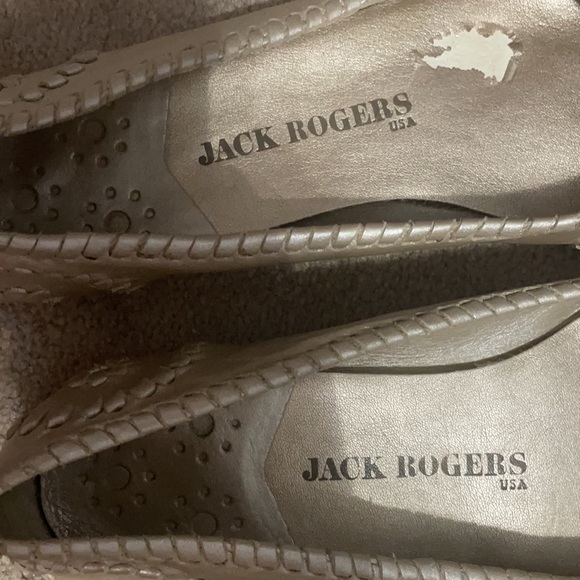 Jack Rogers platinum Flats - Picture 3 of 4
